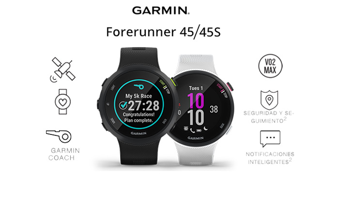 Garmin Forerunner 45 / 45S  Review y análisis completo