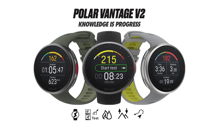 Reloj Multisport Polar Premium Vantage Rojo
