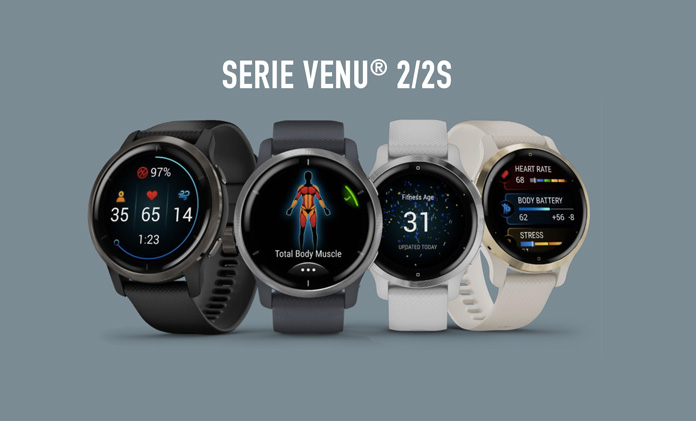 Garmin Venu® 2S  Reloj inteligente smartwatch para deporte y salud